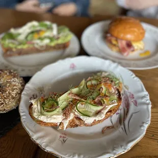 Lox mousse toast