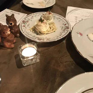 Salt Cod Deviled Eggs
