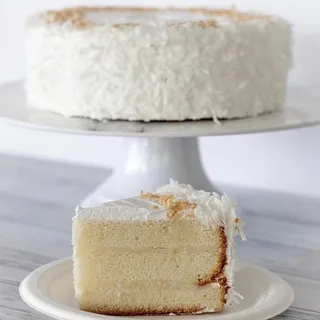 Coconut Custard Cake Slice