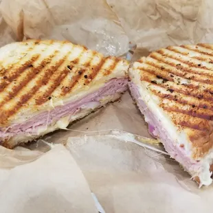 Ham and cheese sandwich