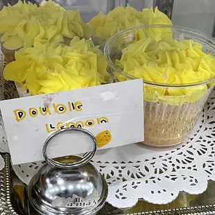 Double Lemon Oversized Cupcakes