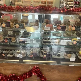 Cupcake display case.