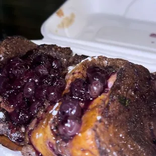 French toast with berry compote