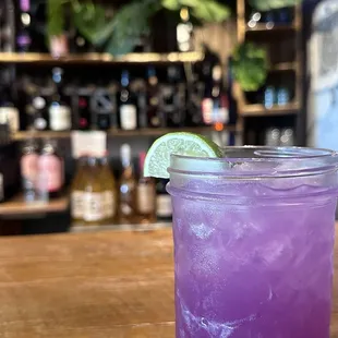 Lavender Lemonade at the bar
