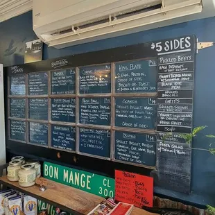 Food Menu and Drink menu