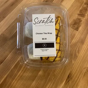 Scratch Gourmet Grab N Go Chicken Tika Wrap
