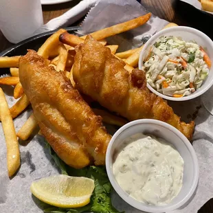 Fish &amp; Chips, Scratch House Pub, formerly Mulligans Irish Pub,  Wentworth Golf Club &amp; Estates, Tarpon Springs FL