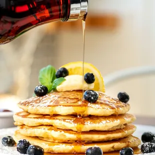 Our pancakes start with farm fresh eggs, organic vanilla and a few other secret ingredients. Try the signature Blueberry, Lemon &amp; Ricotta