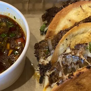 Birria tacos?!!! Can we BE more on trend!  So rich and made with high quality care.