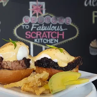Brisket Eggs Benedict