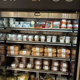 a display of food in a store