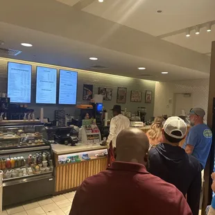 One employee... holiday weekend .  6:10pm