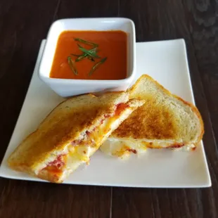 Three-Cheese Grilled Cheese with Jalapeno Raspberry Jam
