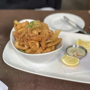 Salt &amp; Pepper Calamari Salad