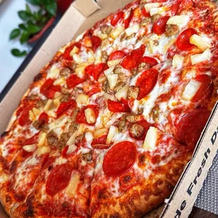 Pepperoni sausage pineapple