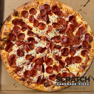 Classic hand toss brick oven pizza