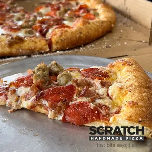 Classic hand toss brick oven pizza