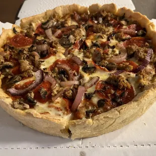 10&quot; deep dish pizza