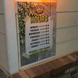 Hours (as of February 2024)