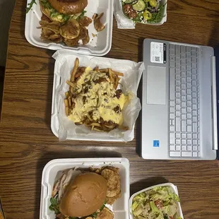Top dishes Adult Grilled cheese, Get him to the Greek side salad, Tecate Chili Cheese Fries, Mile High Club, All Hail Caesar side salad.