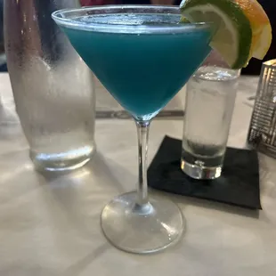 Louisville Blue Leopard Martini