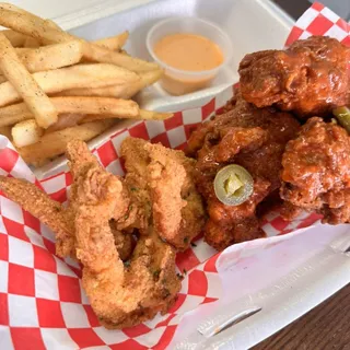 3PC Wing & 4PC Shrimp Combo