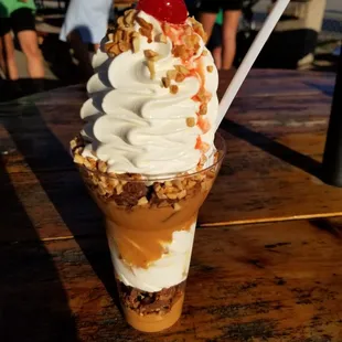 2020-07-13. Screamers Ice Cream, Sterling Heights, MI. Peanut Butter Parfait. 3 stars.