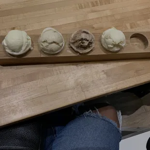 Ice cream flight ( 2 choices not shown)