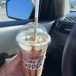 The scarecrow. One of her new fall drinks!