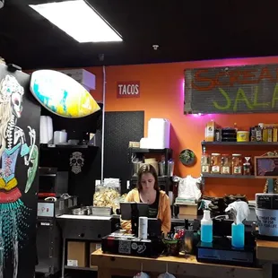 Counter area for ordering