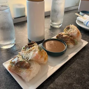 a plate of food on a counter