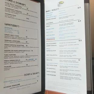 App and soup Menu July 2024