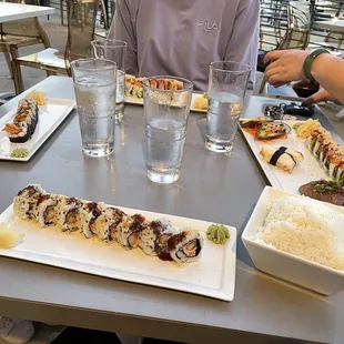 sushi and sashimi, sushi, food, sashimi