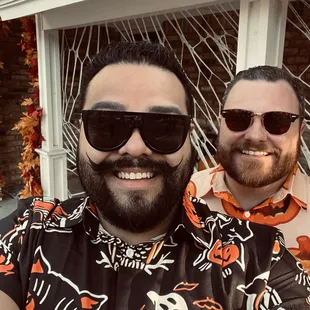 My husband and I. Dressed for a theme. But not in costume. ‍