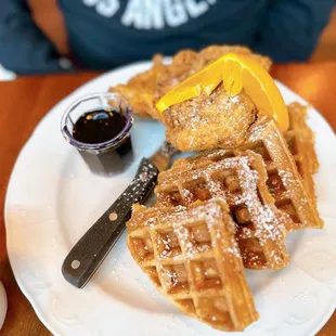 Chicken and waffles