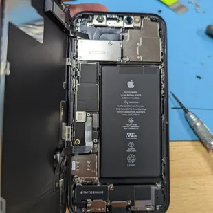 Inside of an iPhone 12