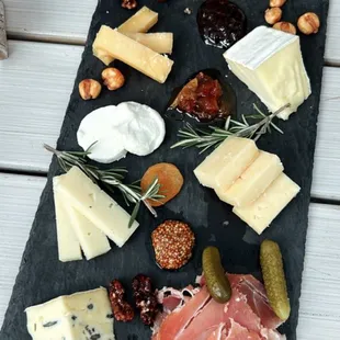 cheese and charcuterie board