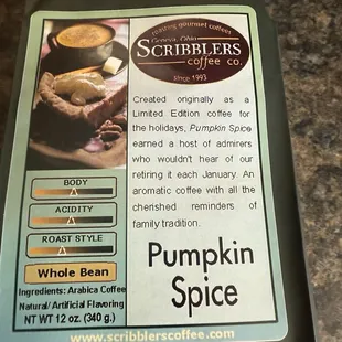 One of the many great flavor's from Scribbler's.