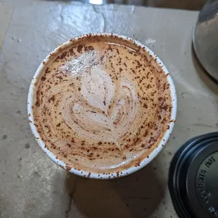 Super secret chocolate syrup cortado