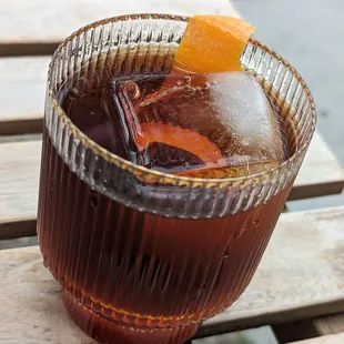 Love Potion: like a cold brew old fashioned.