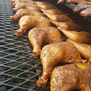 chicken on the grill