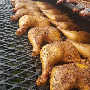 chicken on the grill