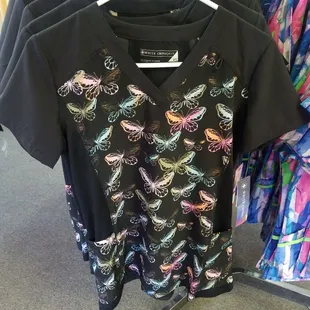 Beautiful White Cross scrub top.