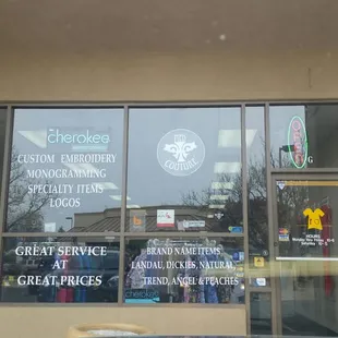 Front of the store