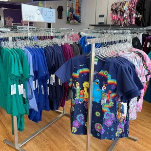 Scrubs Etc. features many colors, prints and themed Scrub tops. Bringing out the personality and playfulness in a professional way.