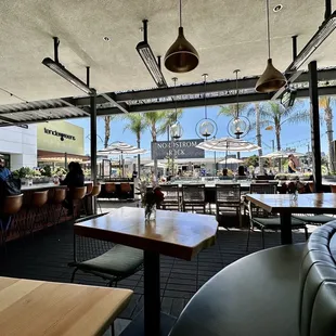 a restaurant with a view of the ocean