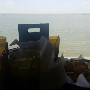 The view from our table on the deck