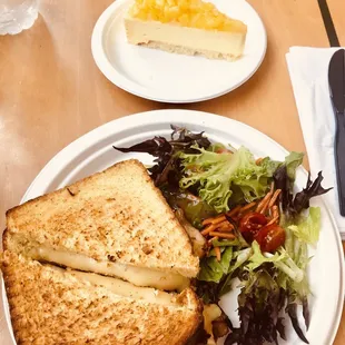 a sandwich and salad