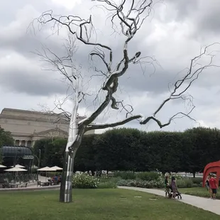 Sculpture Garden and outside seating.