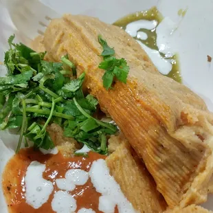 $3 soyrizo tamale during Thursday tamale night